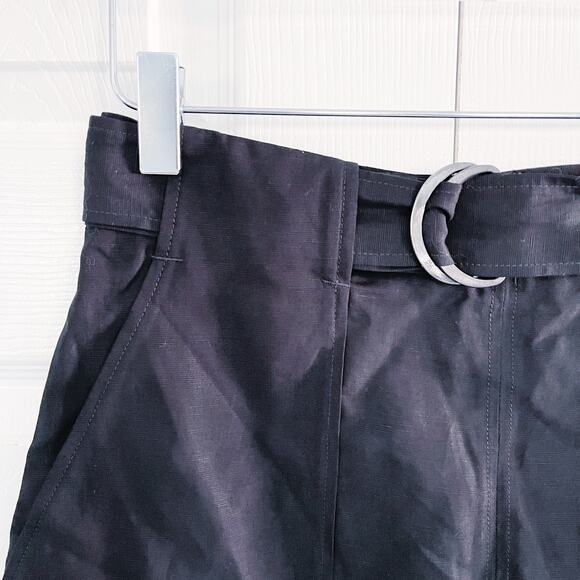 COS Black Belted A-Line Mini Skirt - Picture 5 of 9